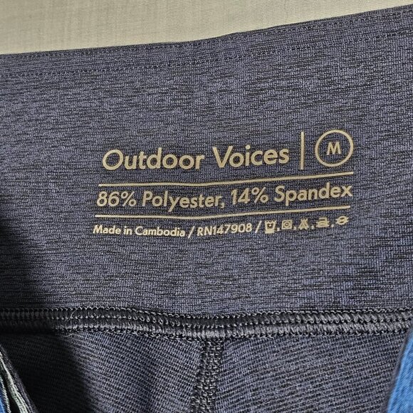Outdoor Voices Tri Tone Women Leggings Size M Blue - Picture 6 of 13
